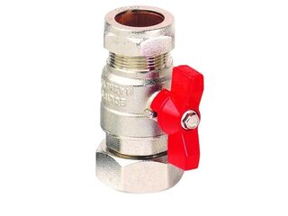 BOILERMAG ISOLATION VALVE 22MM COMPRESSION END (EACH)