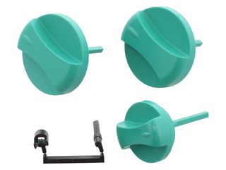 VAILLANT 114286 KNOB, CPL. GREEN (3 KNOBS + LEVER)