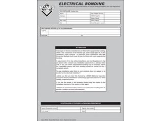 HAYE 663011 ELECTRICAL CROSS BONDING (PAD OF 25) - NOW USE 1910212