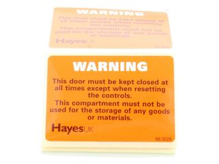 Arctic Hayes 663028 Warning Keep Door Closed Labels (Pack Of 10)