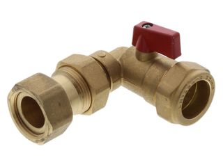 RAVENHEAT 0008VAL01030/0 22MM BENT BALLOFIX CH VALVE - BRASS