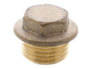 Commercial 10070423 1/2" Flanged Brass Plug