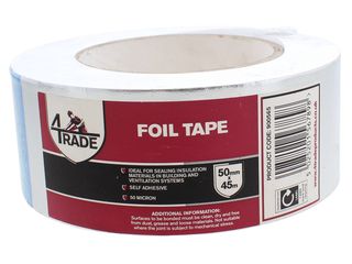 COMM AS291TN 50MM ALUM FOIL TAPE 1 X 45MTS