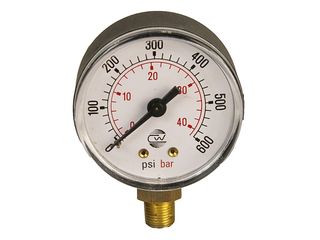 EOGB G04-0002 PRESSURE GAUGE 0-600 PSI 1/8"BOTTOM ENTRY ABS CASE