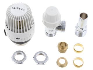 SUNVIC TRV500 & LOCKSHIELD PACK THERMOSTATIC RADIATOR VALVES