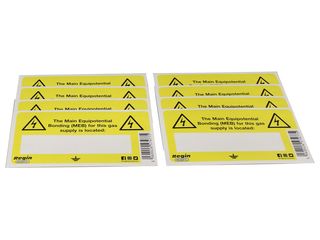 Regin REGEP31 Electrical Main Equipotential Bonding (MEB) Label (8)