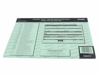 Regin REGP47 Caravan Gas Inspection Record Pad