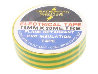 REGIN REGQ643 PVC INSULATION TAPE 20M - GREEN/YELLOW