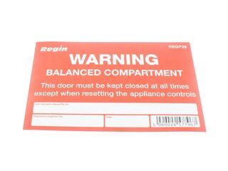 REGI REGIP29 BALANCED COMPARTMENT WARNING LABEL (8)