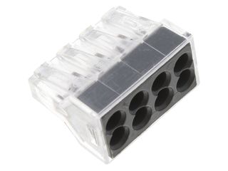 BX X 50 WAGO 773-108 8 WAY PUSH WIRE CONNECTOR - DARK GREY