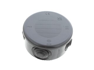 WISKA 665N 77 MM DIA IP55 ROUND BLACK PLASTIC JUNCTION BOX