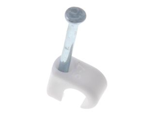 UNICRIMP QRC6 5-7MM ROUND CLIPS - WHITE - BOX OF 100