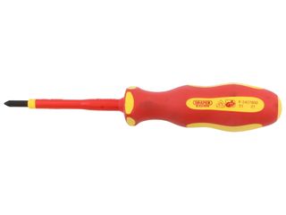 DRAPER 64477 ERGO PLUS VDE PZ SLOT SCREWDRIVER PZ1 X 80MM