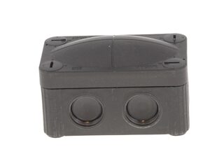 WISKA COMBI 206 ADAPTABLE JUNCTION BOX - BLACK