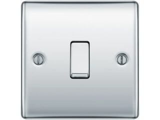 BG NPC12-01 SINGLE SWITCH 10AX 2 WAY POLISHED CHROME