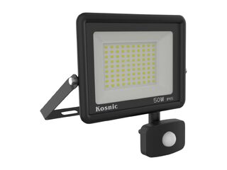 RHINE II, LED FLOOD LIGHT 50W WITH PIR SENSOR 4000K BLACK