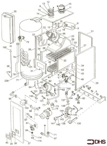 Exploded Diagram for BOILER COMPLETE