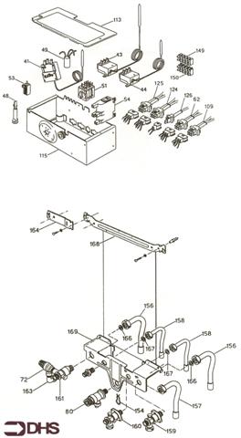 Exploded Diagram for CONTROL BOX - CONNECTION PIPEW