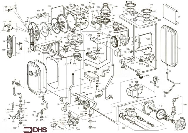 Exploded Diagram for BOILER COMPLETE