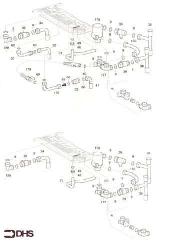 Exploded Diagram for CONNECTION PIPEWORK
