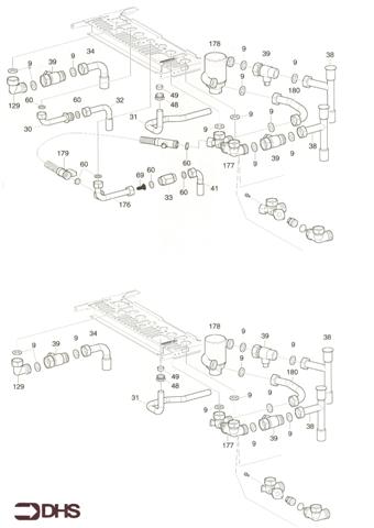 Exploded Diagram for CONNECTION PIPEWORK