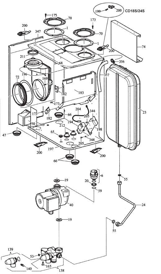Exploded Diagram for CHASSIS/ EXPANSION VESSEL