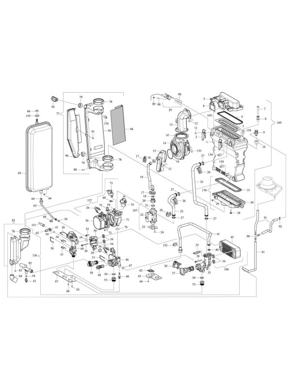 Exploded Diagram for BOILER ASSEMBLY