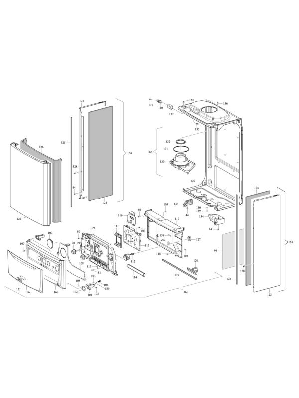 Exploded Diagram for CASING & PCB