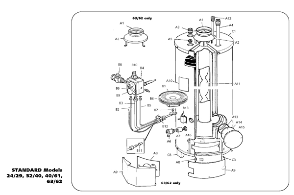 Exploded Diagram for BOILER ASSEMBLY