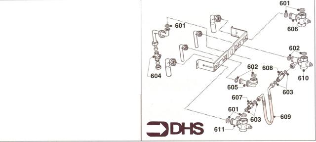 Exploded Diagram for ELECTRICAL AND PIPEWORK