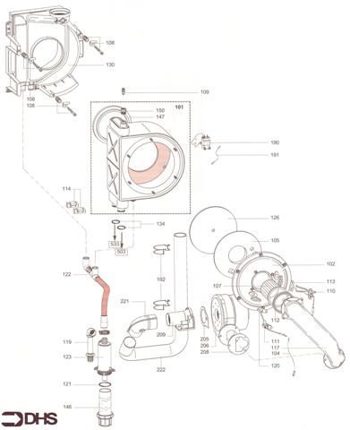 Exploded Diagram for SEALED CASE - FAN ASSY