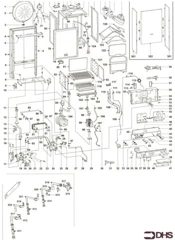 Exploded Diagram for COMPLETE MODEL