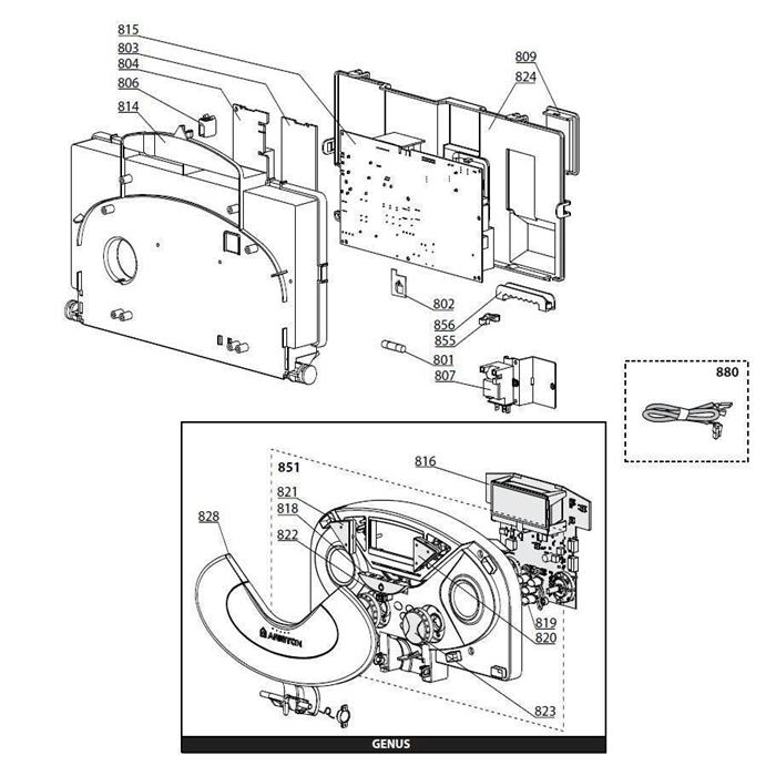 Exploded Diagram for ELECTRICAL BOX