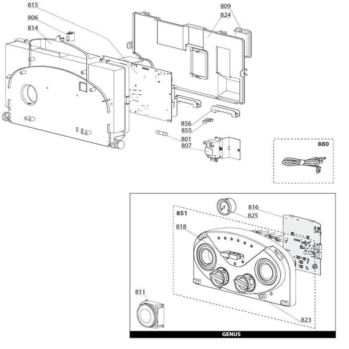 Exploded Diagram for ELECTRICAL BOX