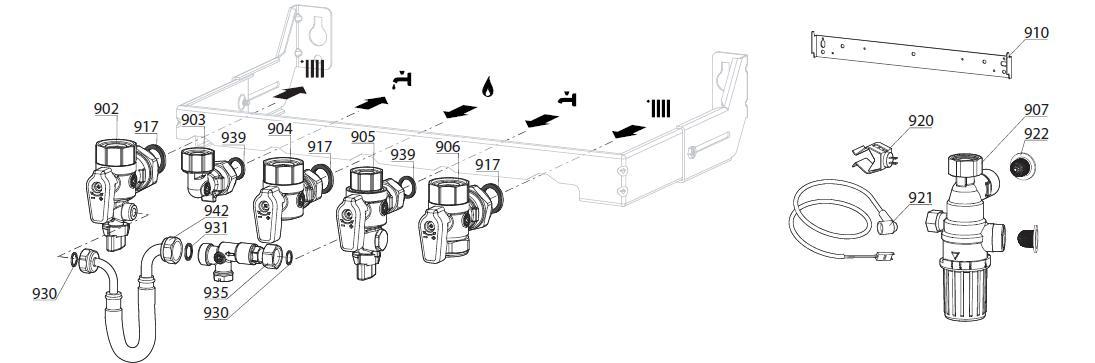 Exploded Diagram for JIG PLATE & PIPE FITTINGS