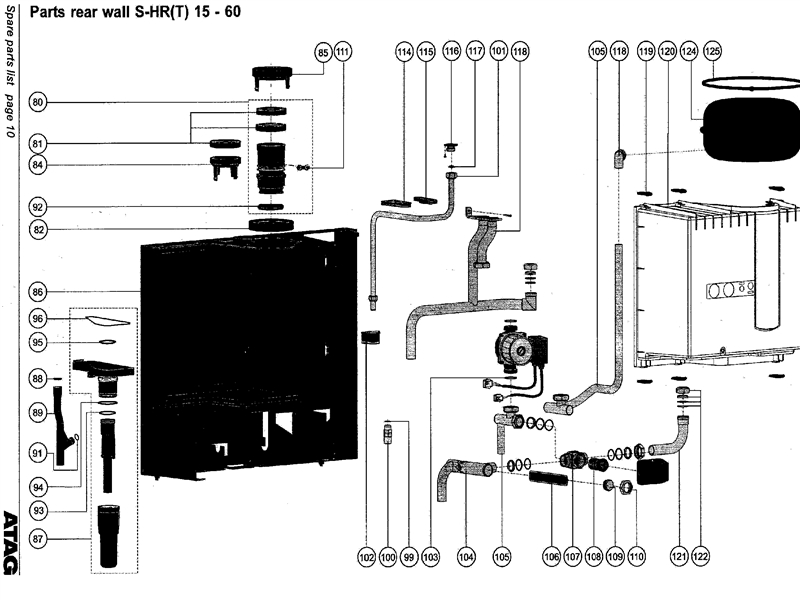 Exploded Diagram for REAR WALL