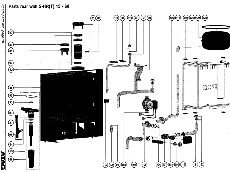 Exploded Diagram for REAR WALL