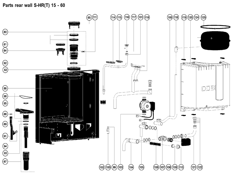 Exploded Diagram for REAR WALL