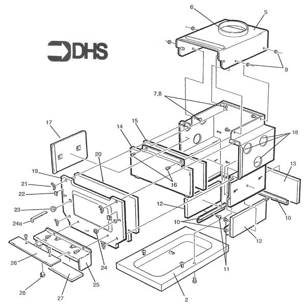 Exploded Diagram for COMBUSTION BOX