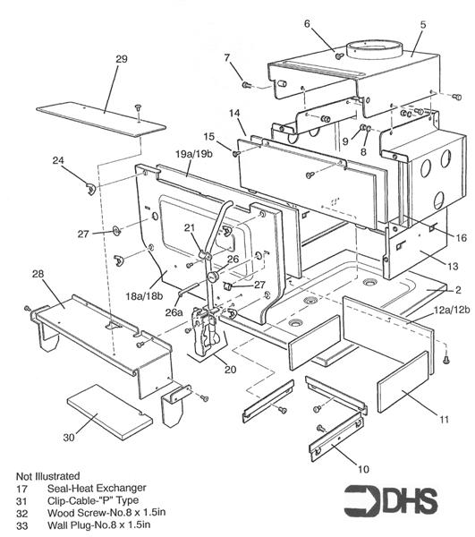 Exploded Diagram for COMBUSTION BOX