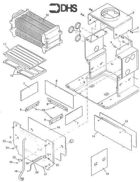 Exploded Diagram for COMBUSTION BOX