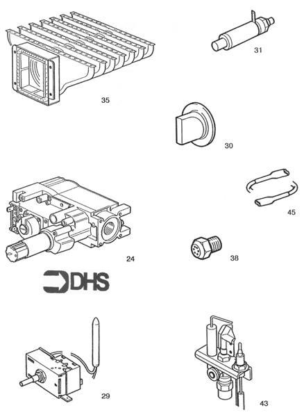 Exploded Diagram for SHORT PARTS LIST