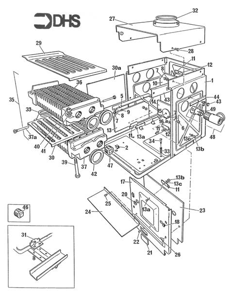 Exploded Diagram for BOILER/BOX COMBUSTION