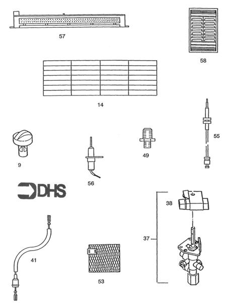 Exploded Diagram for SHORT PARTS LIST