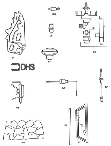 Exploded Diagram for SHORT PARTS LIST