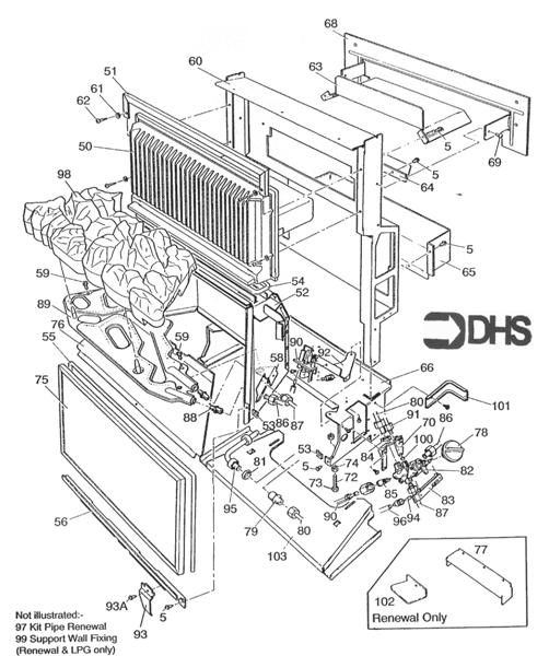 Exploded Diagram for HEAT EXCHANGER