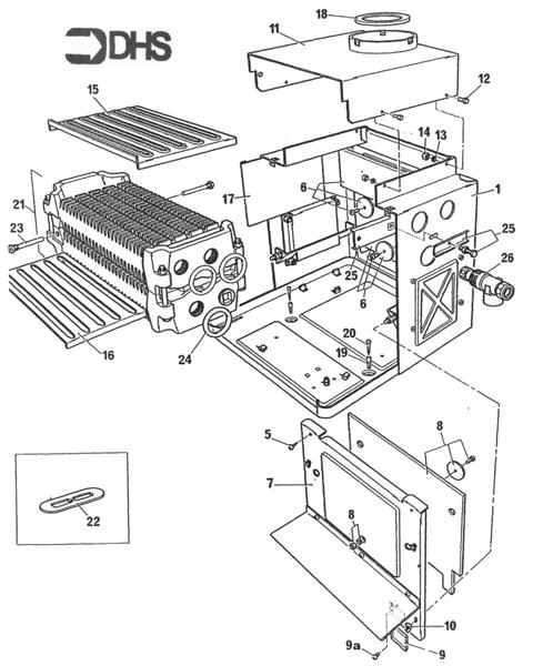 Exploded Diagram for BOILER/BOX COMBUSTION