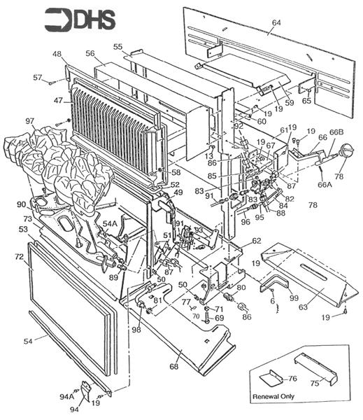 Exploded Diagram for HEAT EXCHANGER