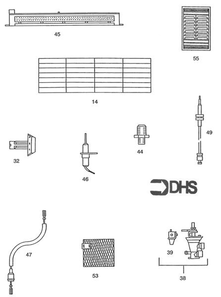 Exploded Diagram for SHORT PARTS LIST
