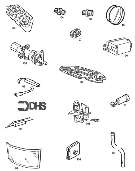 Exploded Diagram for SHORT PARTS LIST